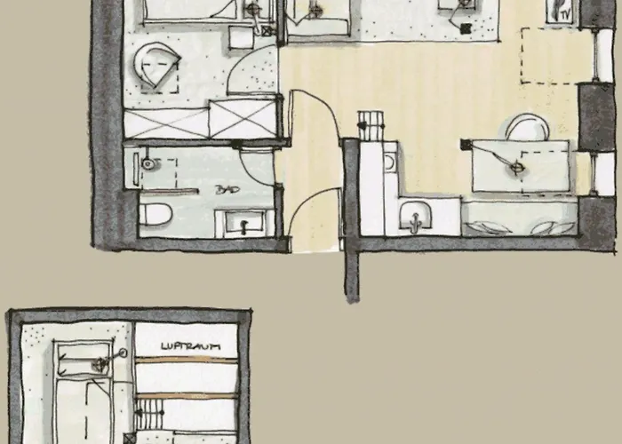 Koenigsschlaf No7 - Dachwohnung Mit Galerie Im Herzen Von
